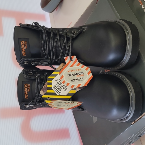 NWT Nevados mens Field Zone steel toe work boots black - Picture 5 of 6